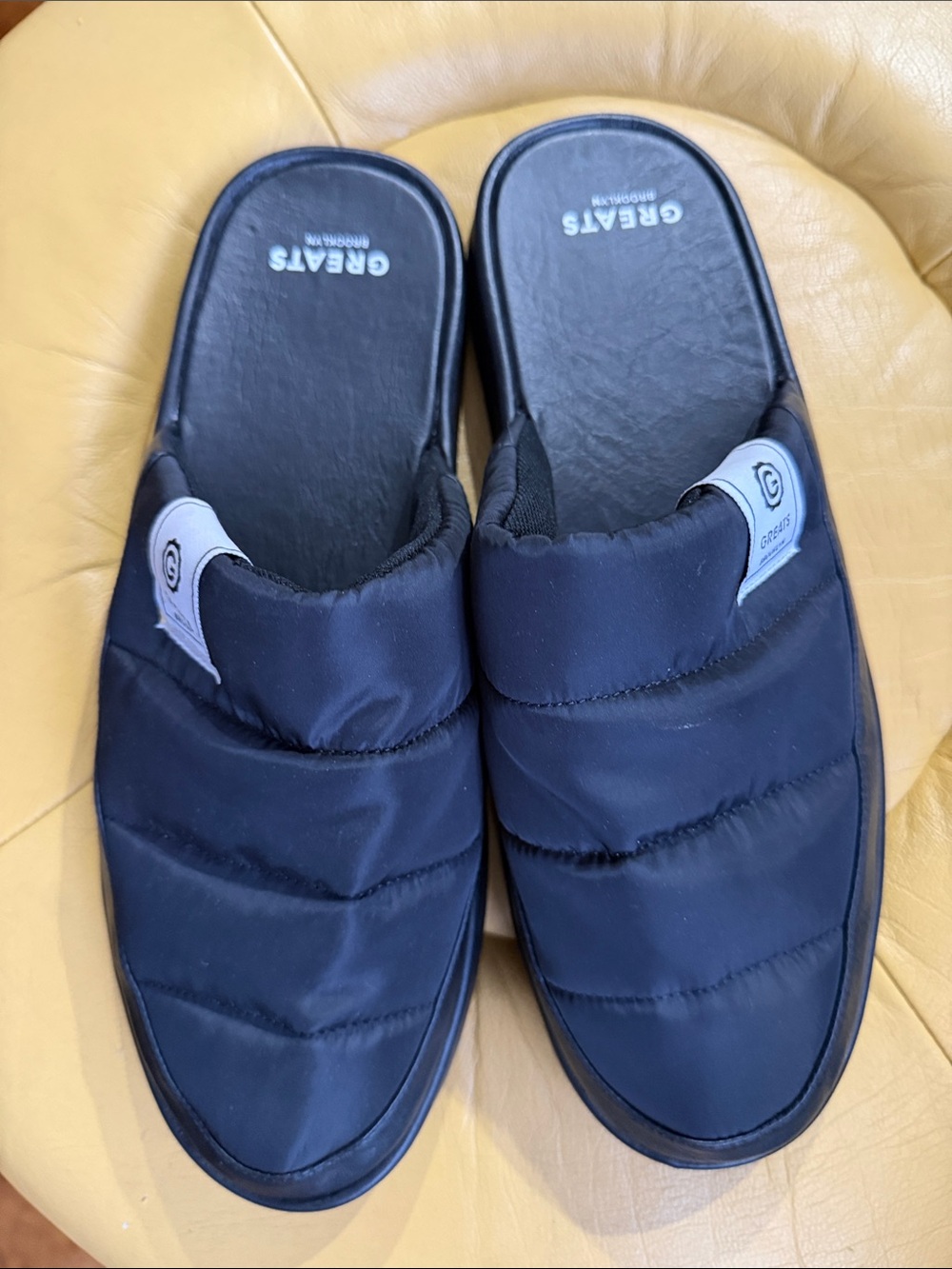 Greats black Quilted Slip-On Loafers